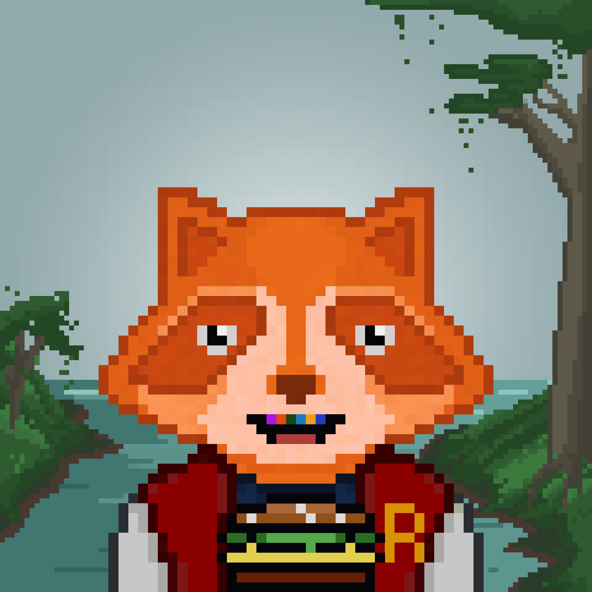 Pixel Raccoon #36 NFT on Algorand