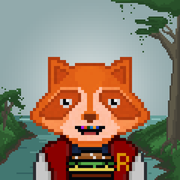 An image of Pixel Raccoon #36