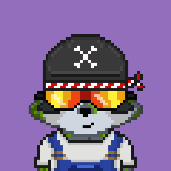 An image of Pixel Raccoon #37