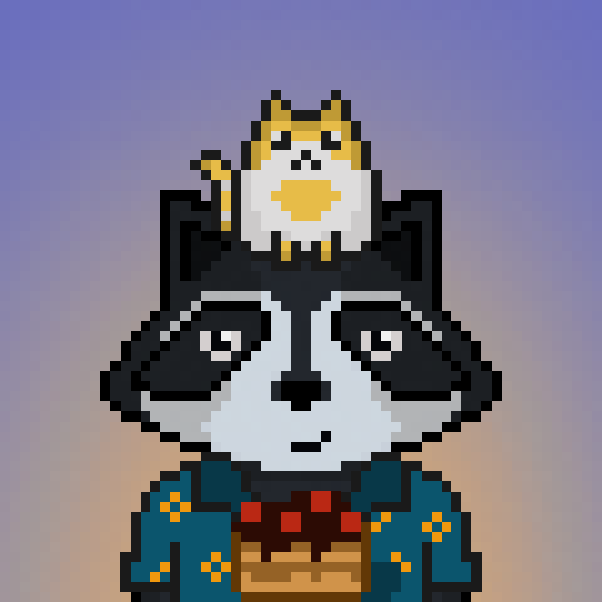 Pixel Raccoon #378 NFT on Algorand