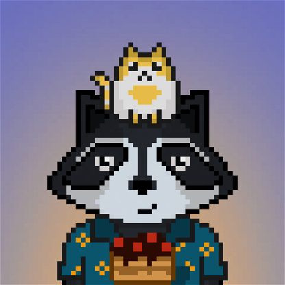 Pixel Raccoon #378