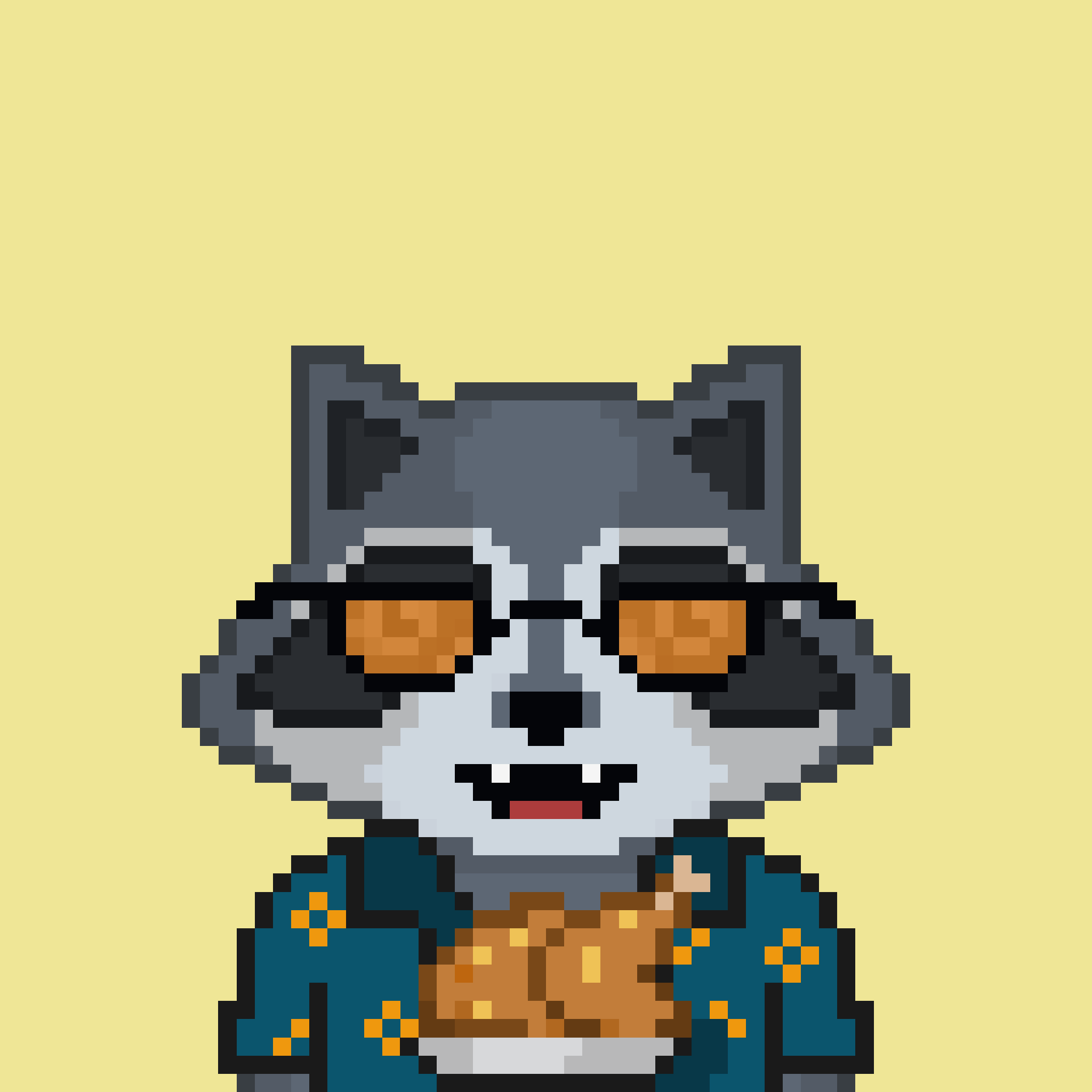 Pixel Raccoon #385 NFT on Algorand
