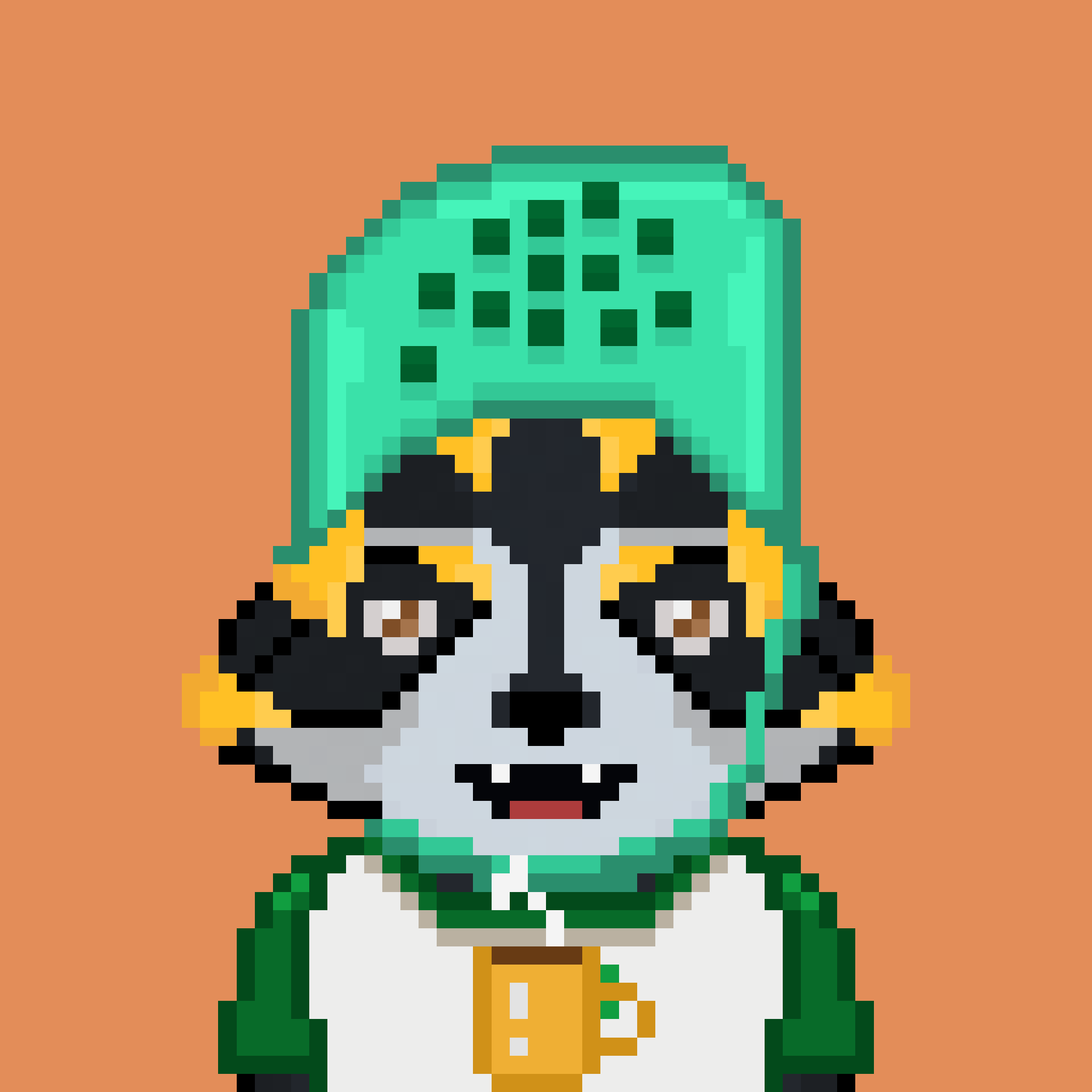 Pixel Raccoon #390 NFT on Algorand