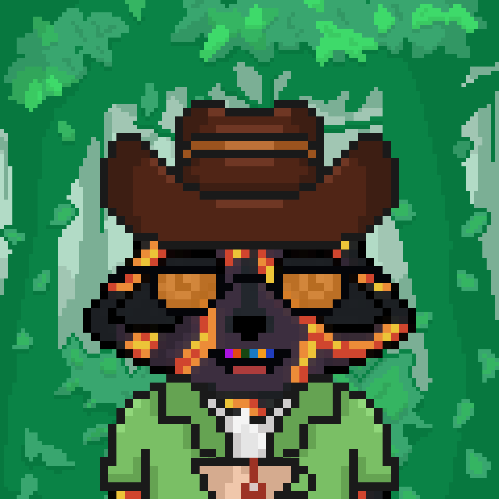 Pixel Raccoon #407 NFT on Algorand