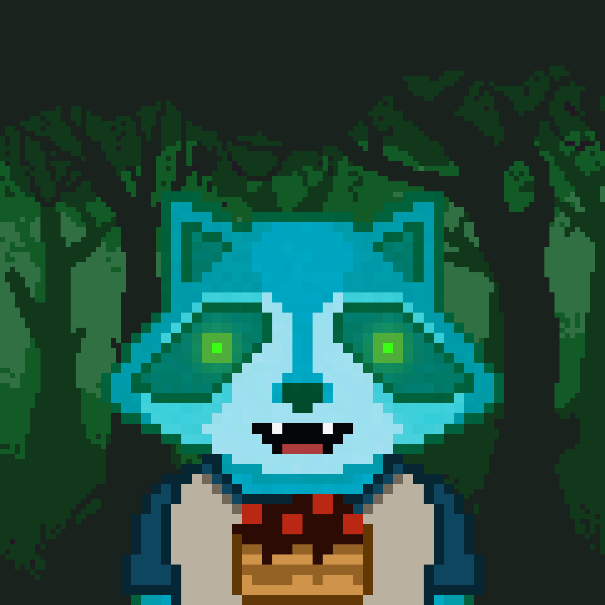 Pixel Raccoon #409 NFT on Algorand