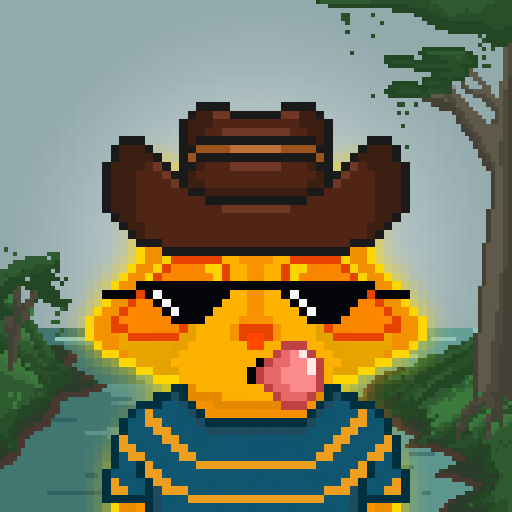 Pixel Raccoon #415 NFT on Algorand