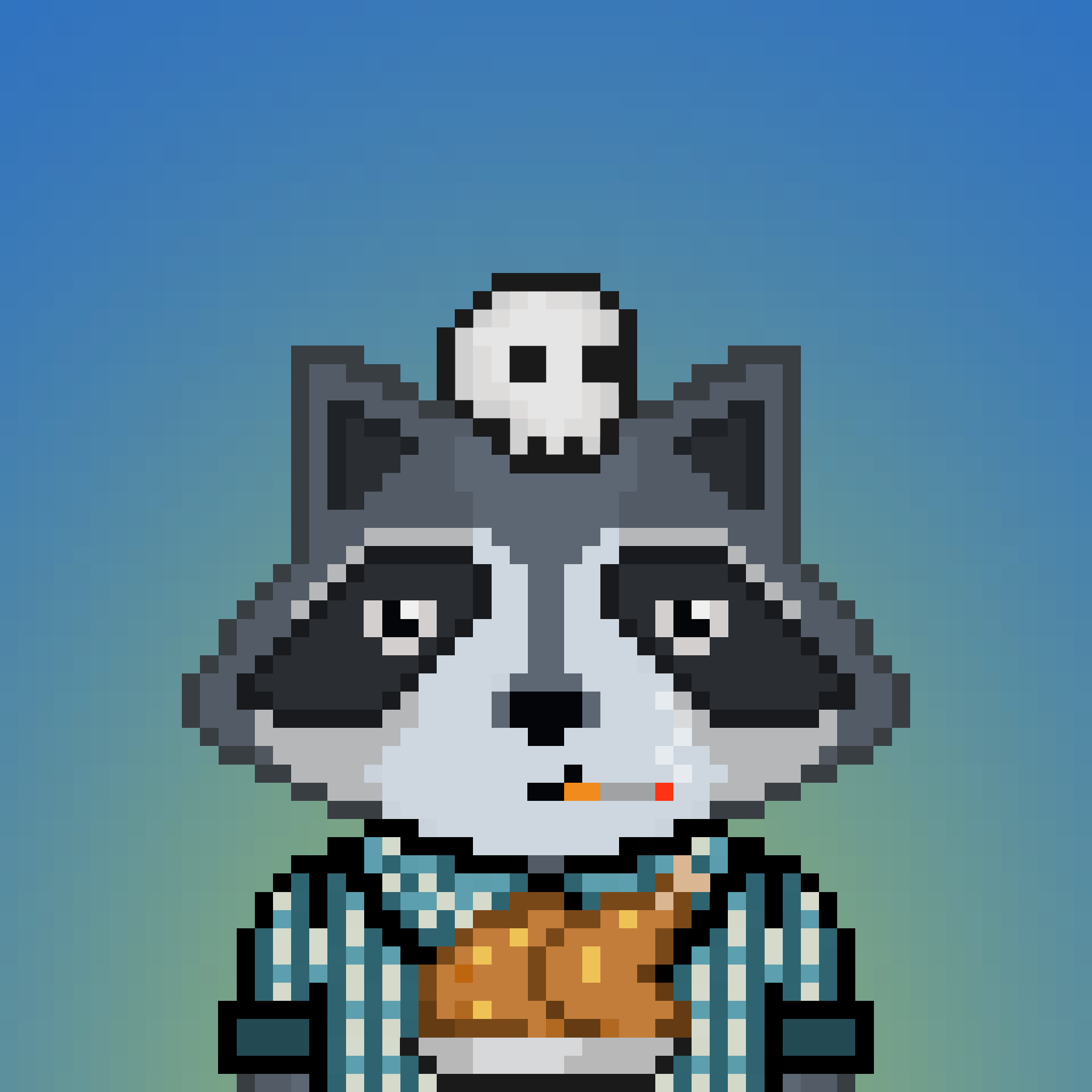 Pixel Raccoon #43 NFT on Algorand
