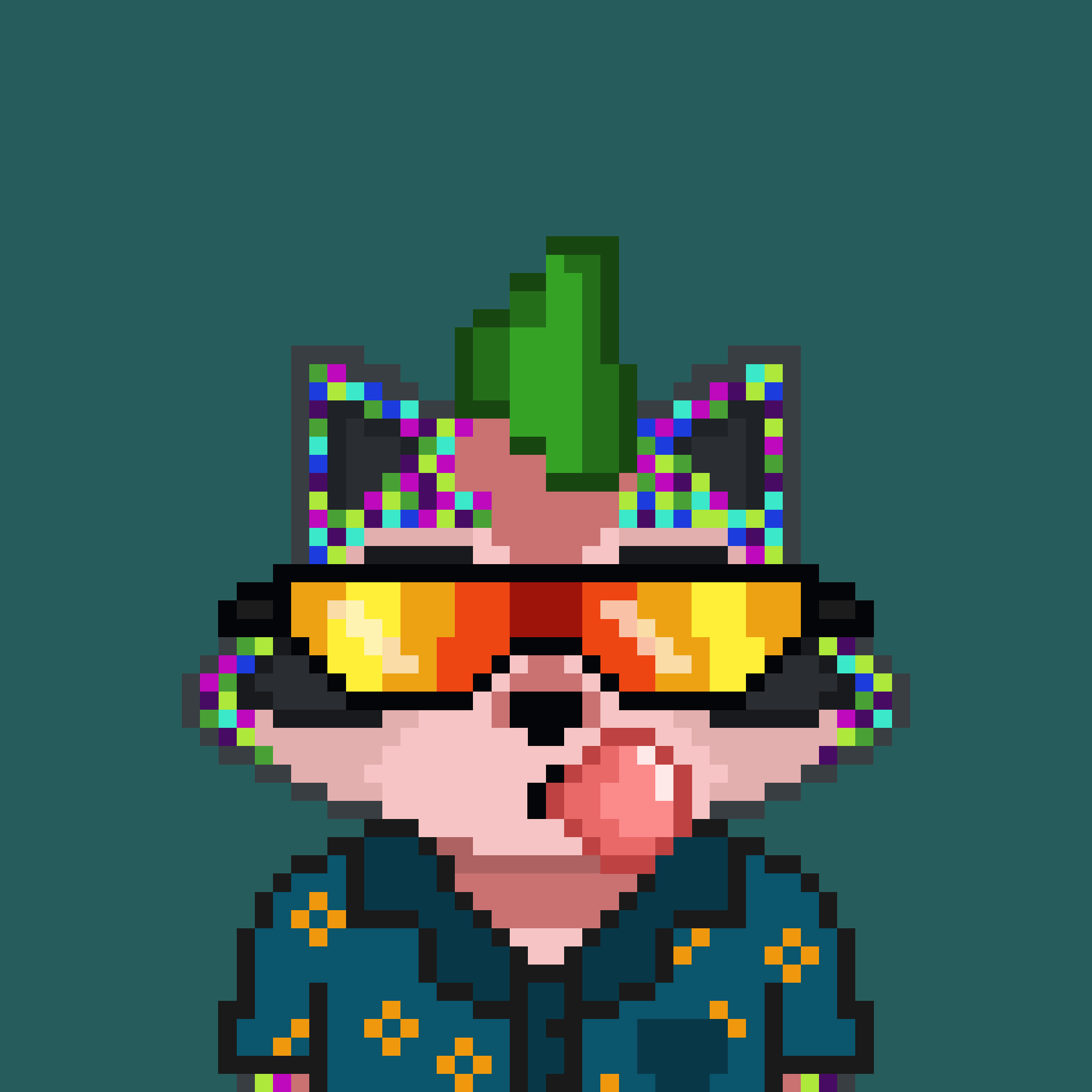 Pixel Raccoon #444 NFT on Algorand