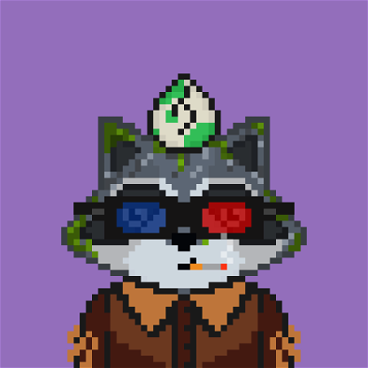 Pixel Raccoon #477