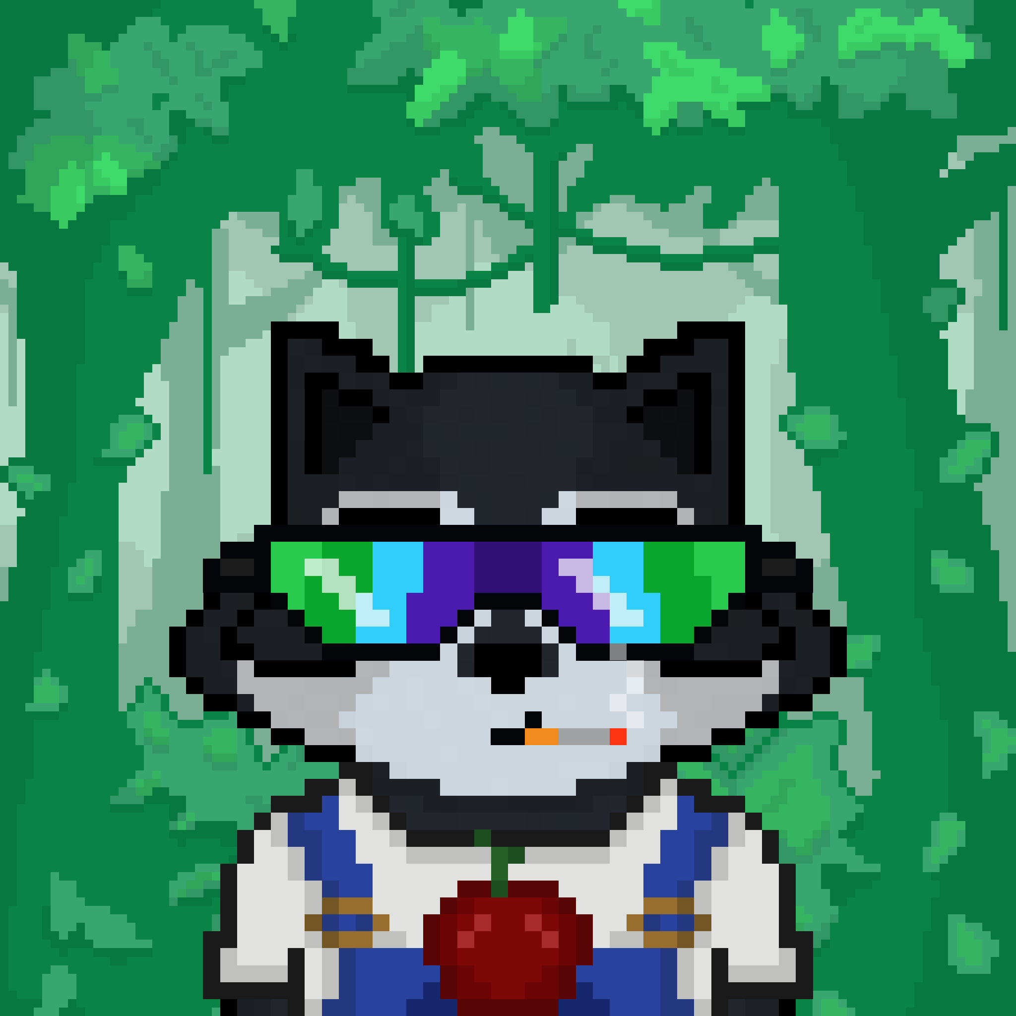 Pixel Raccoon #51 NFT on Algorand