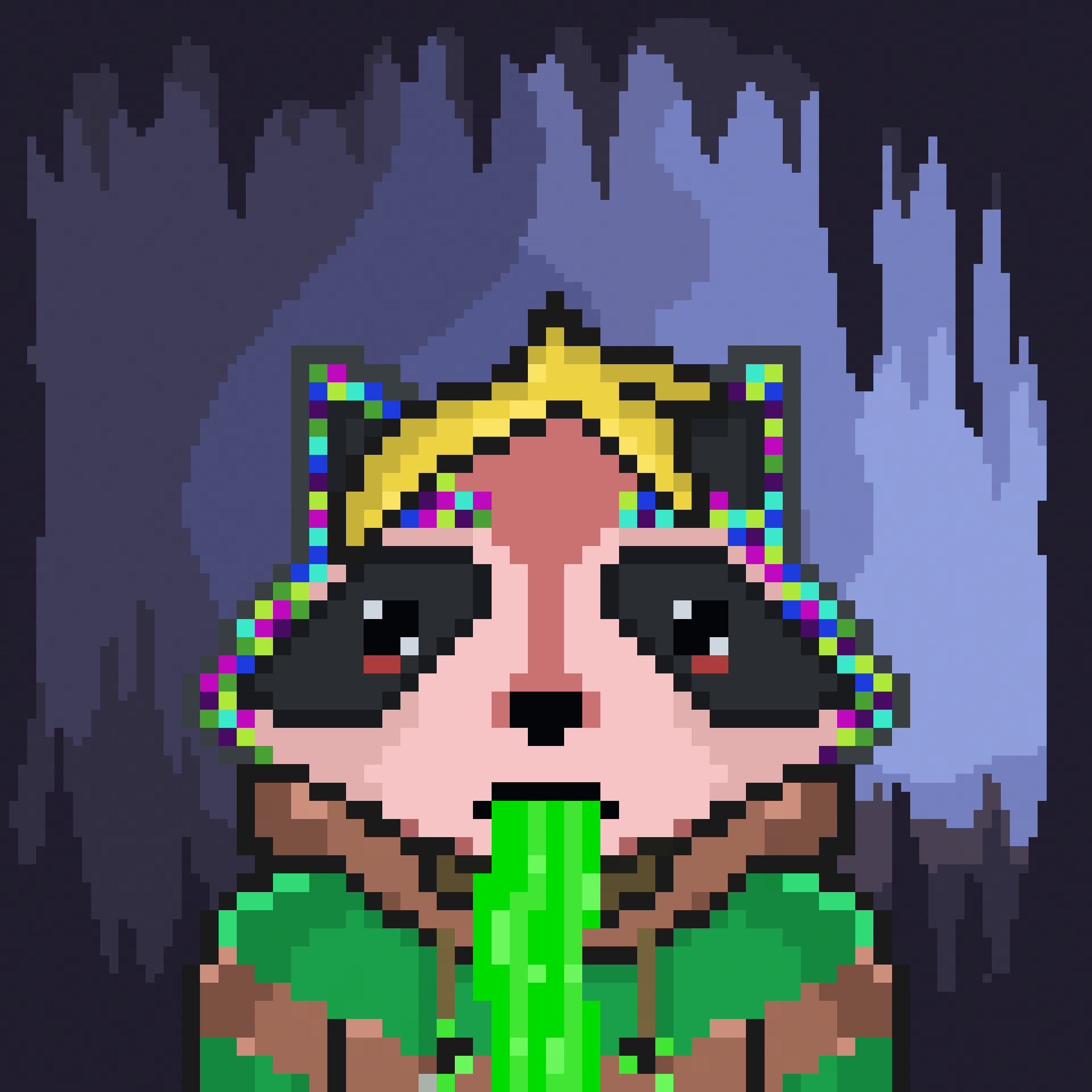 Pixel Raccoon #514 NFT on Algorand