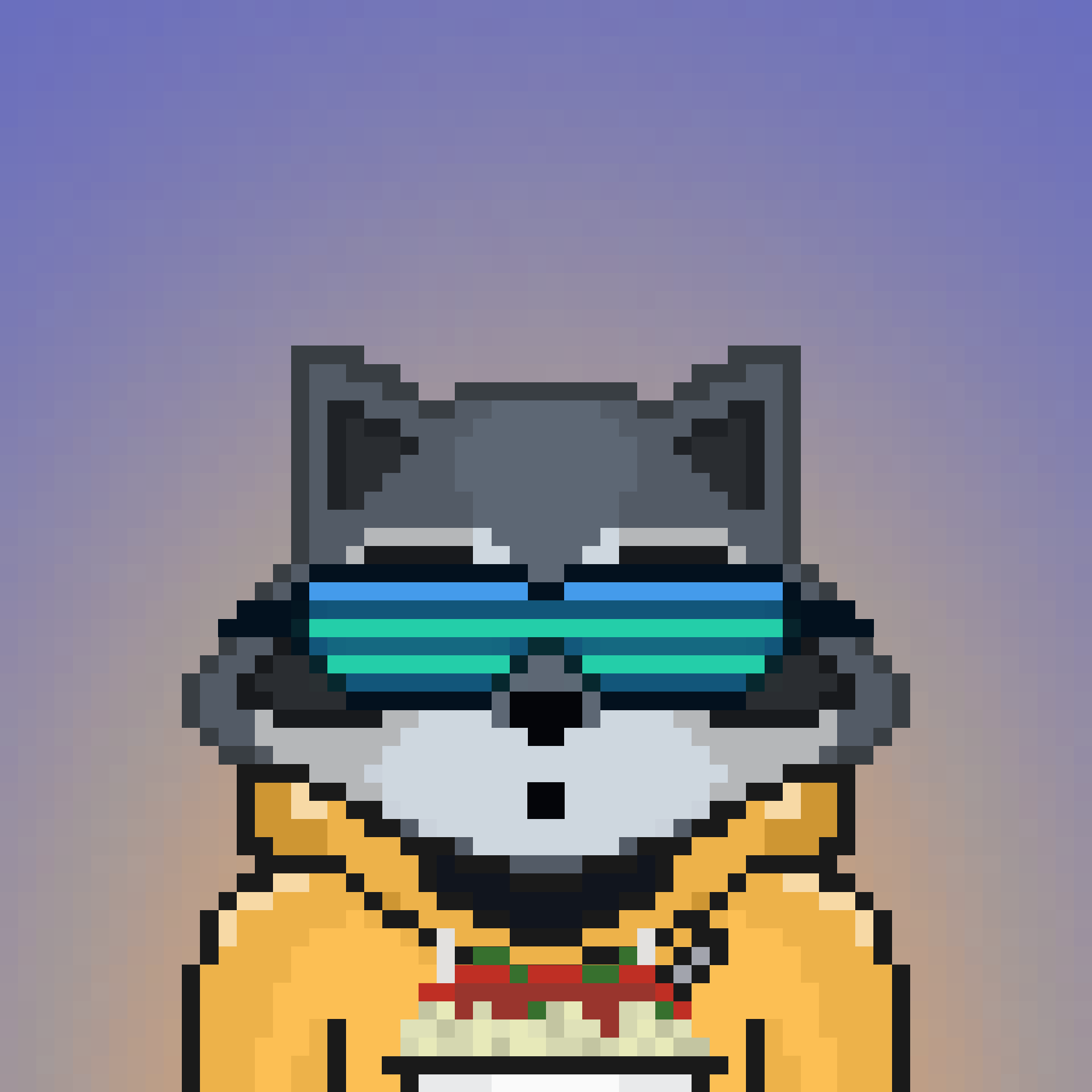 Pixel Raccoon #516 NFT on Algorand