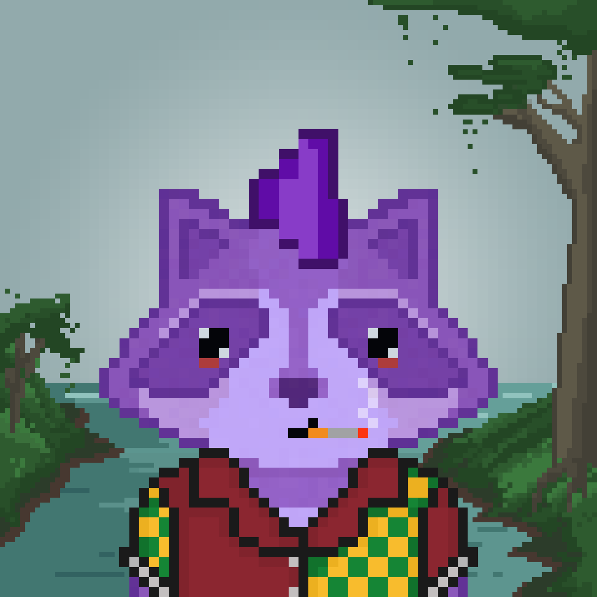 Pixel Raccoon #536 NFT on Algorand