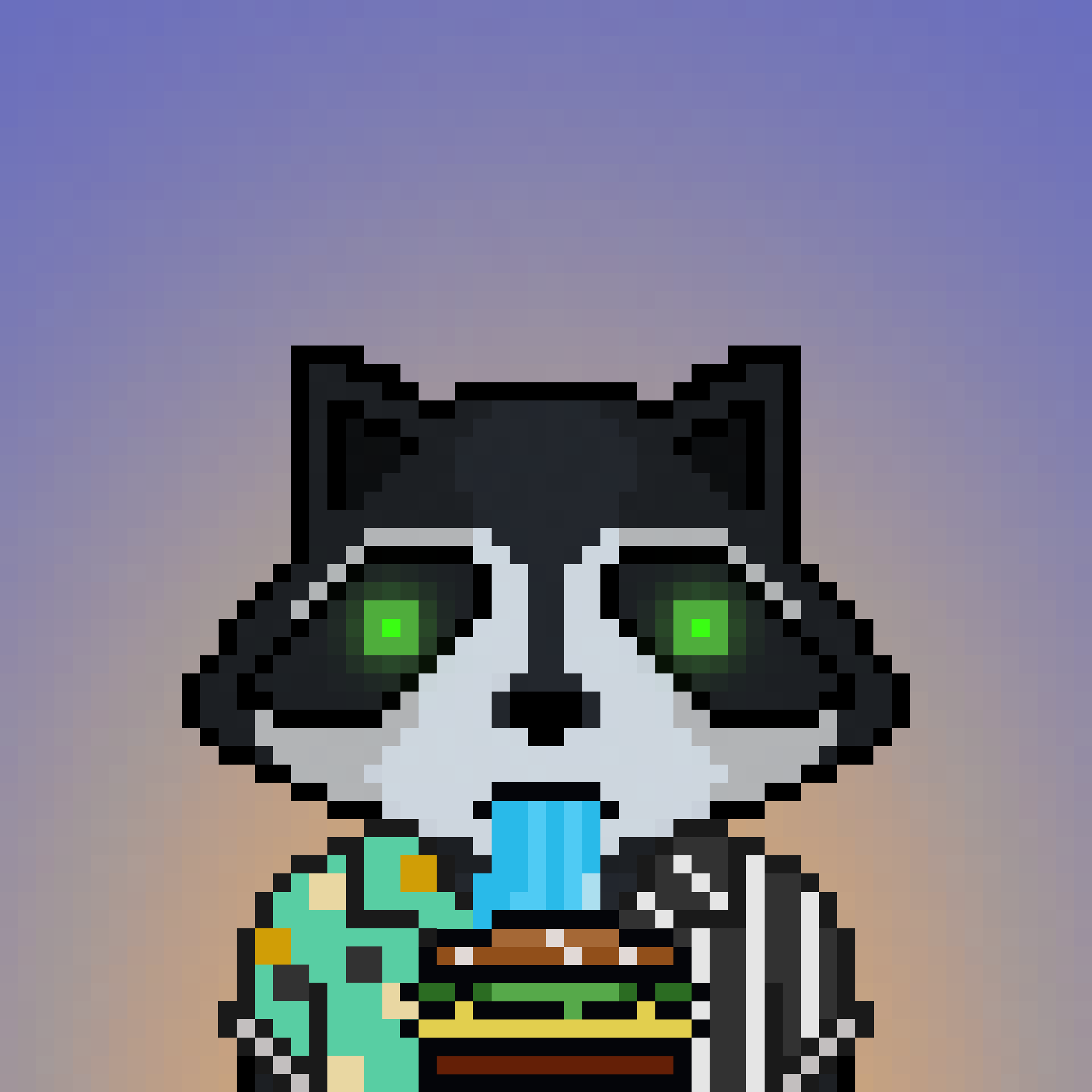 Pixel Raccoon #542 NFT on Algorand