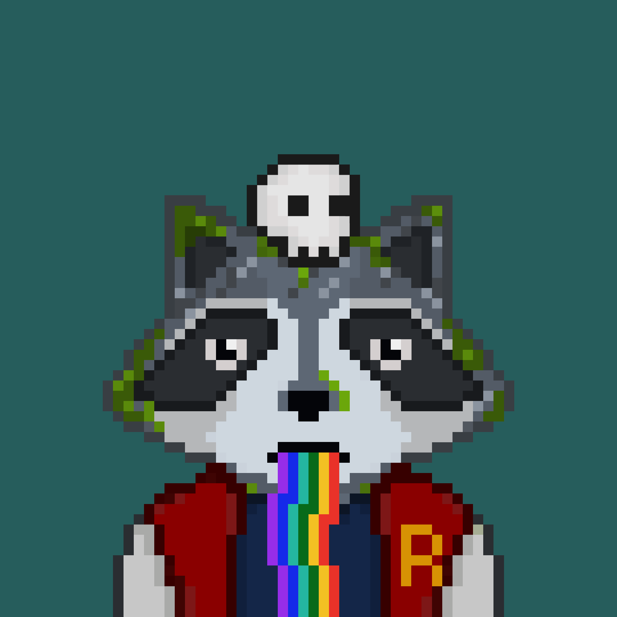 Pixel Raccoon #554 NFT on Algorand