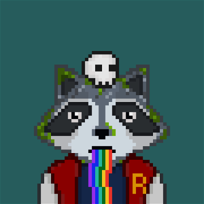 Pixel Raccoon #554