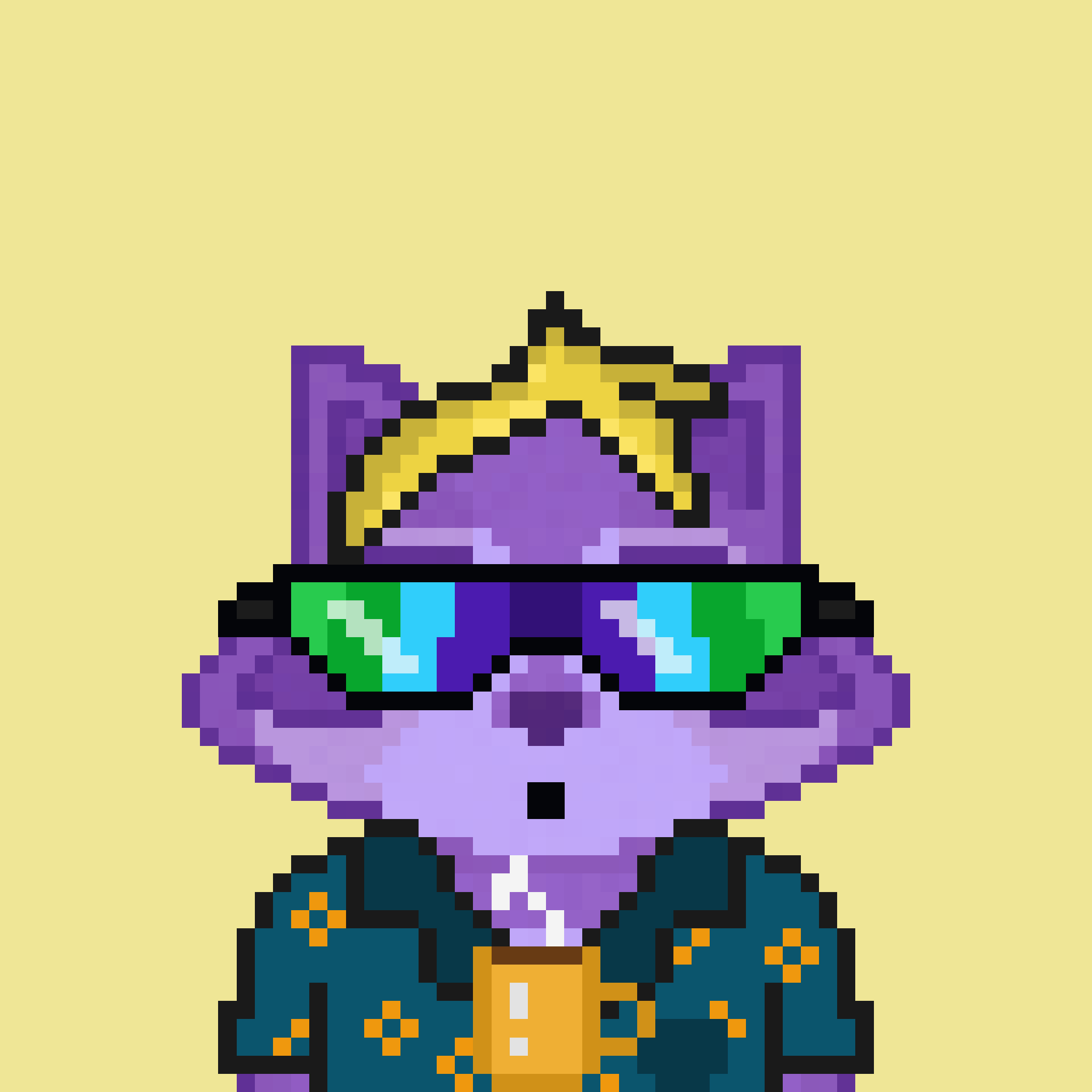 Pixel Raccoon #56 NFT on Algorand