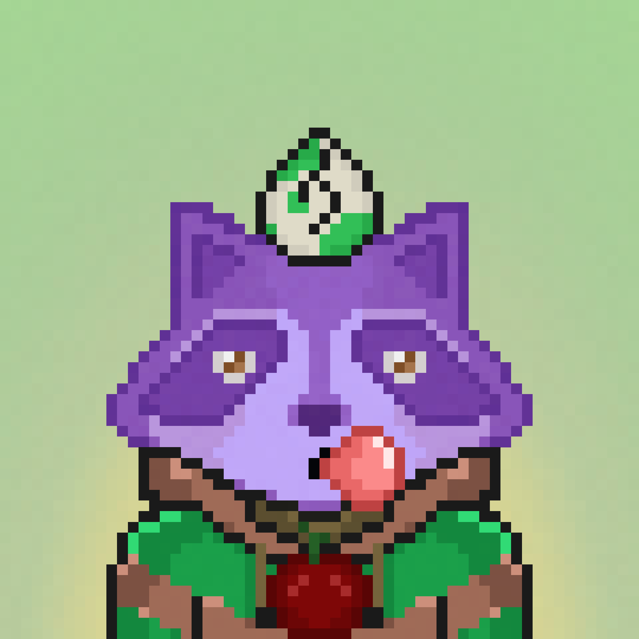 Pixel Raccoon #584 NFT on Algorand