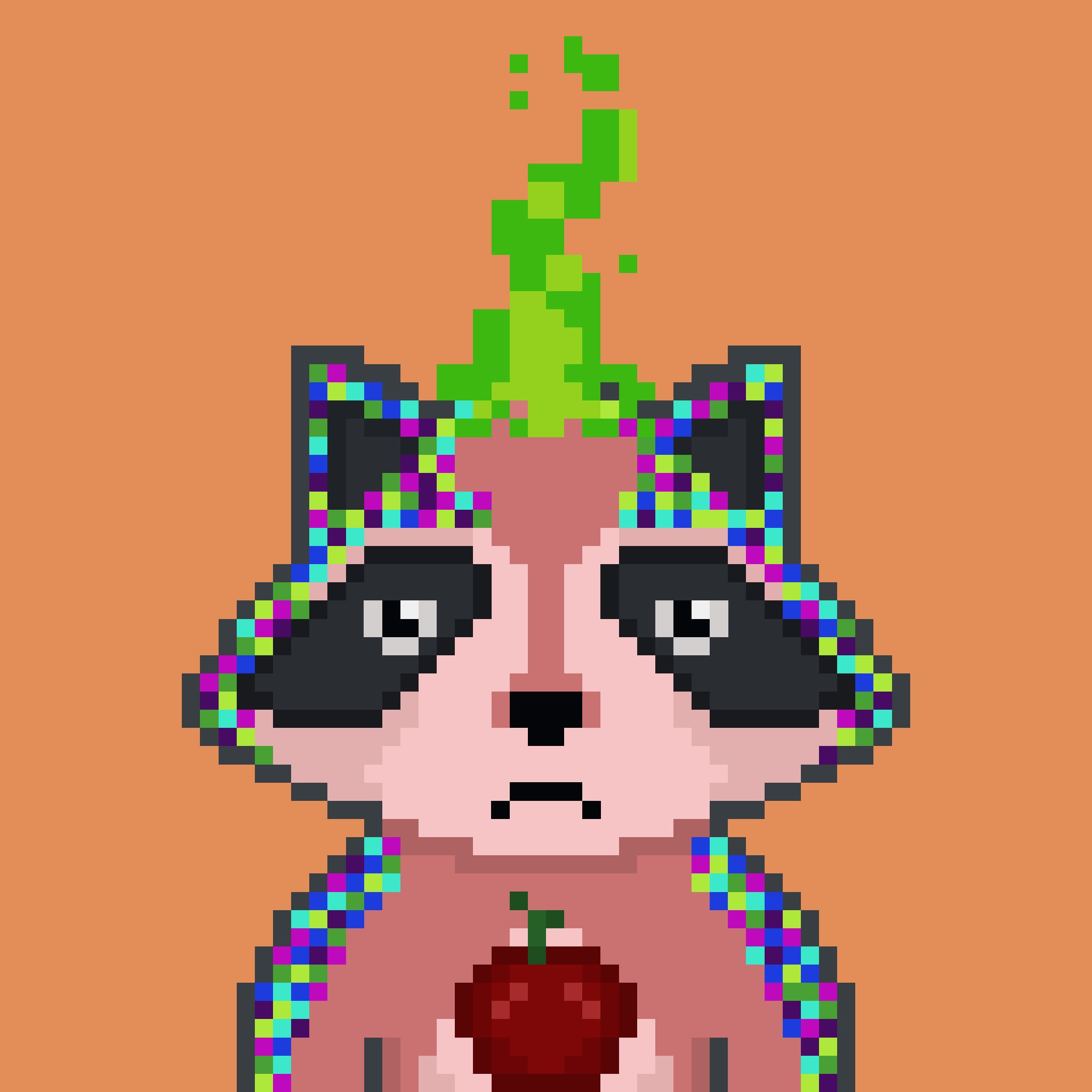 Pixel Raccoon #587 NFT on Algorand