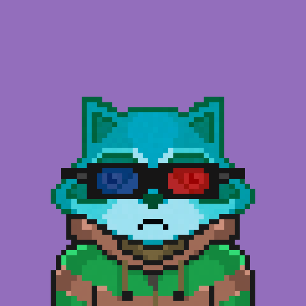 An image of Pixel Raccoon #6