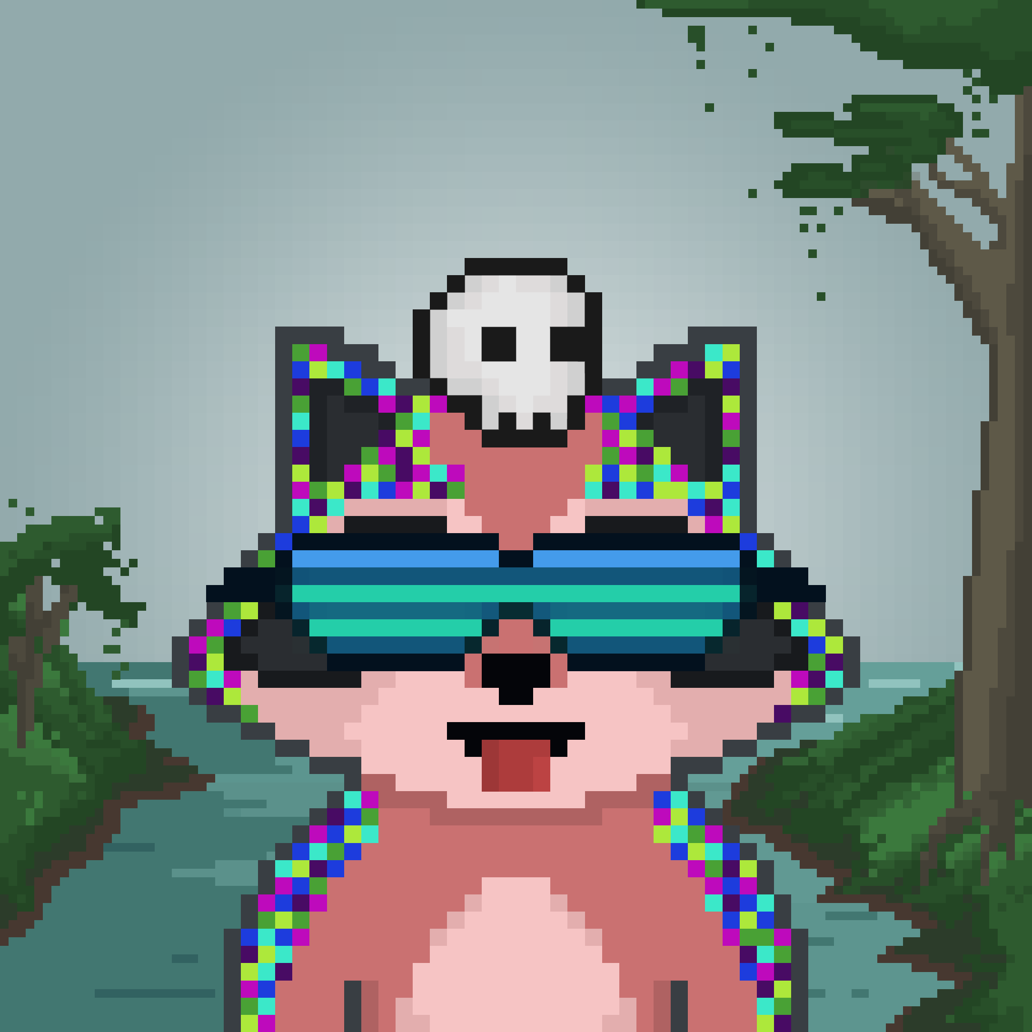 Pixel Raccoon #604 NFT on Algorand