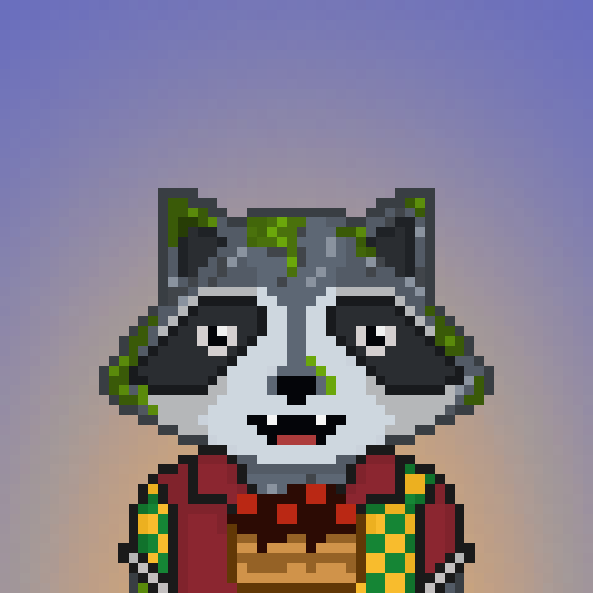 Pixel Raccoon #630 NFT on Algorand