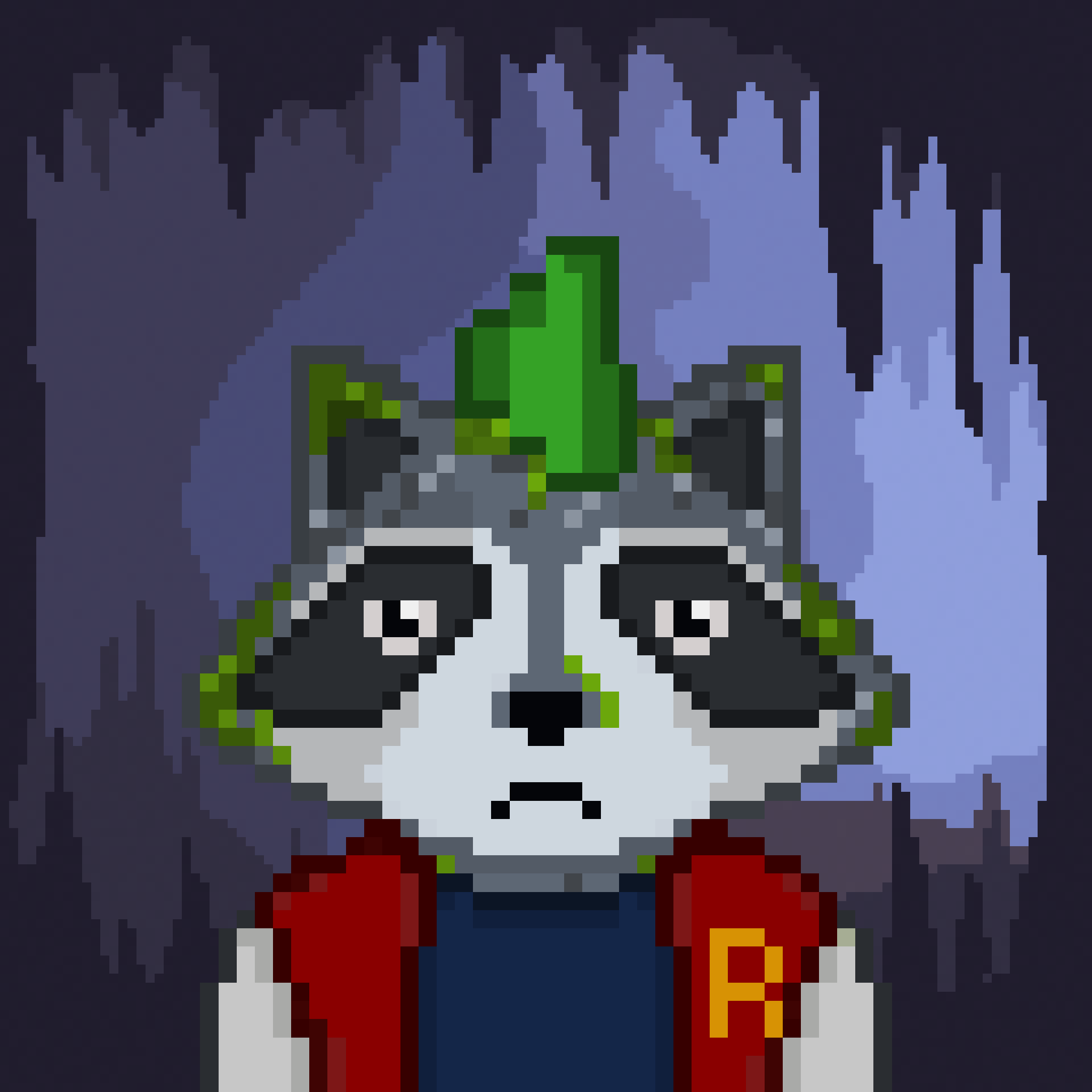 Pixel Raccoon #650 NFT on Algorand