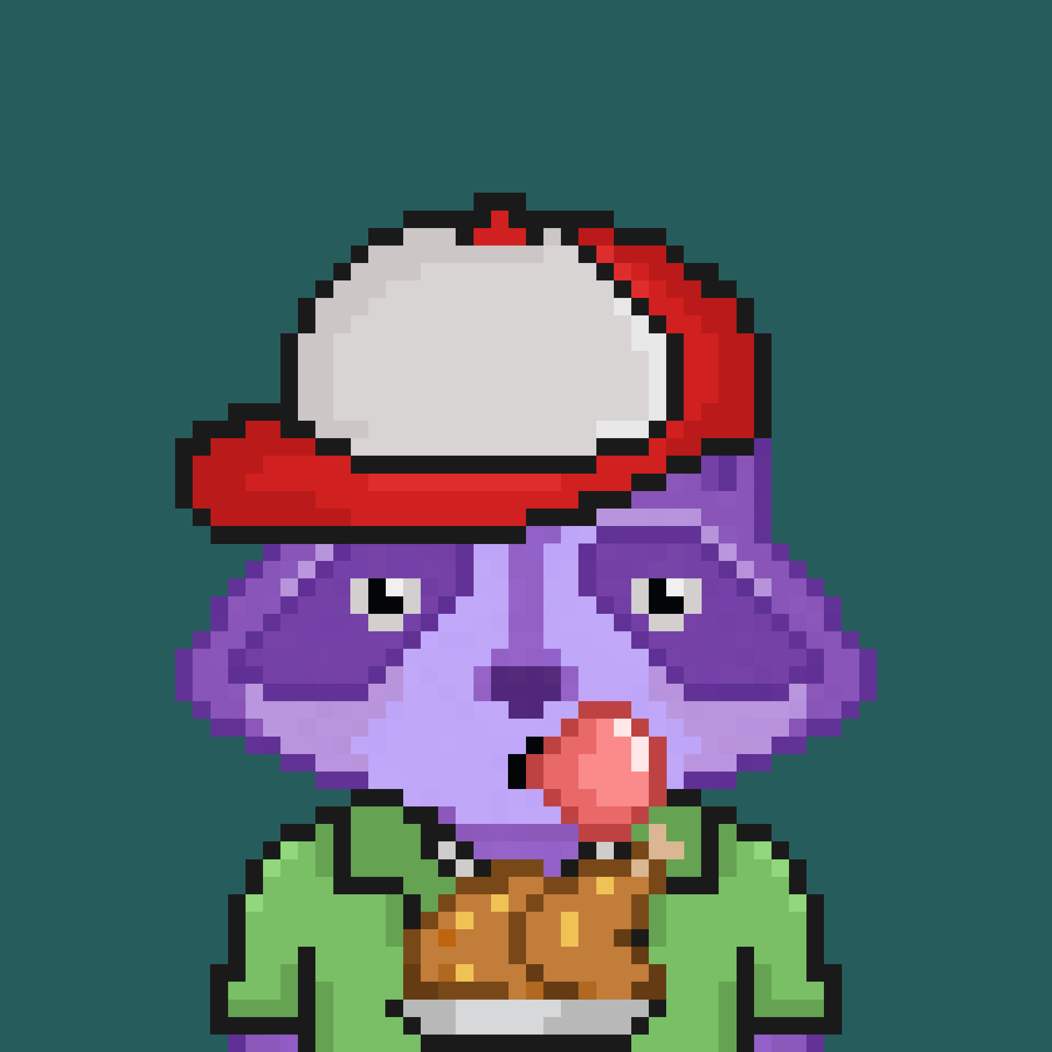 Pixel Raccoon #654 NFT on Algorand