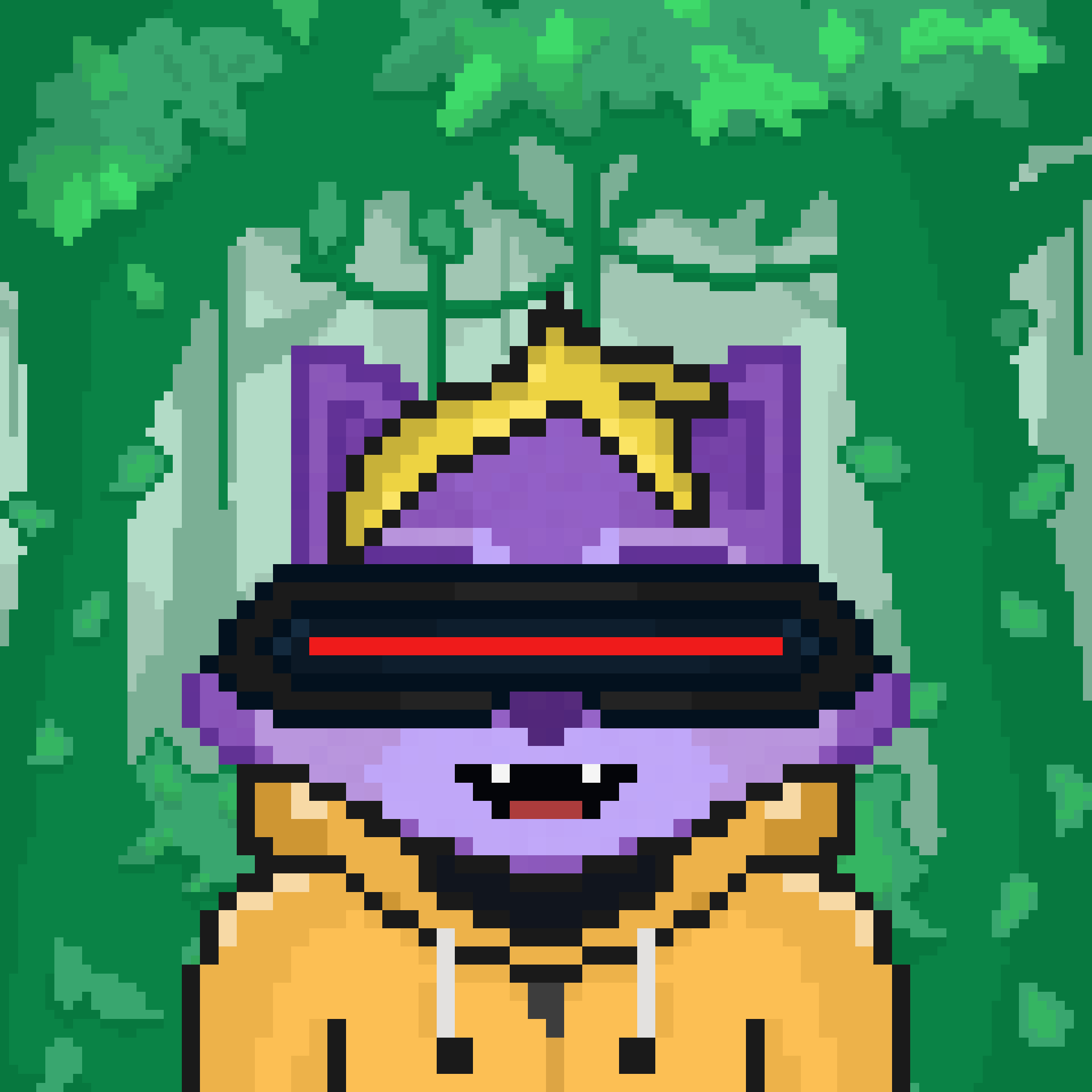 Pixel Raccoon #69 NFT on Algorand