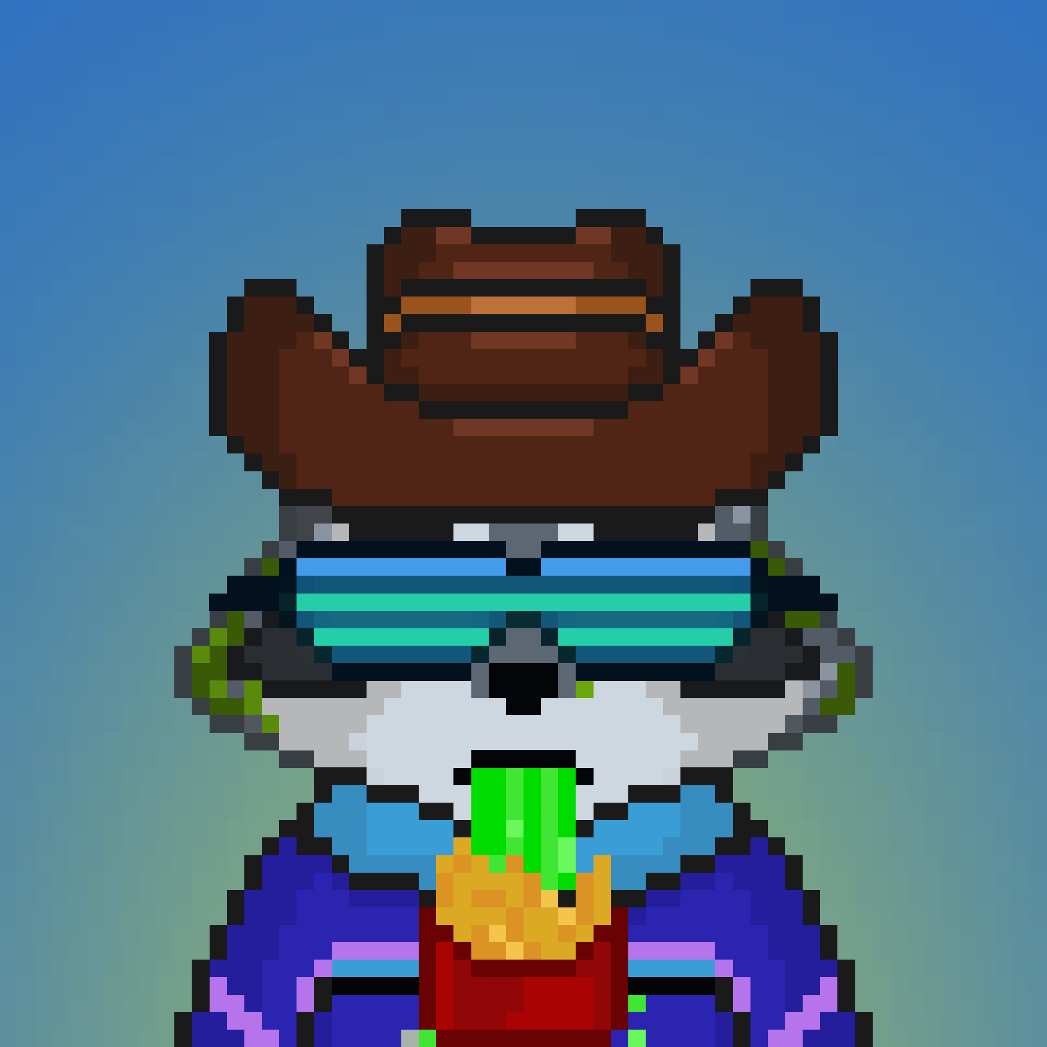 Pixel Raccoon #784 NFT on Algorand