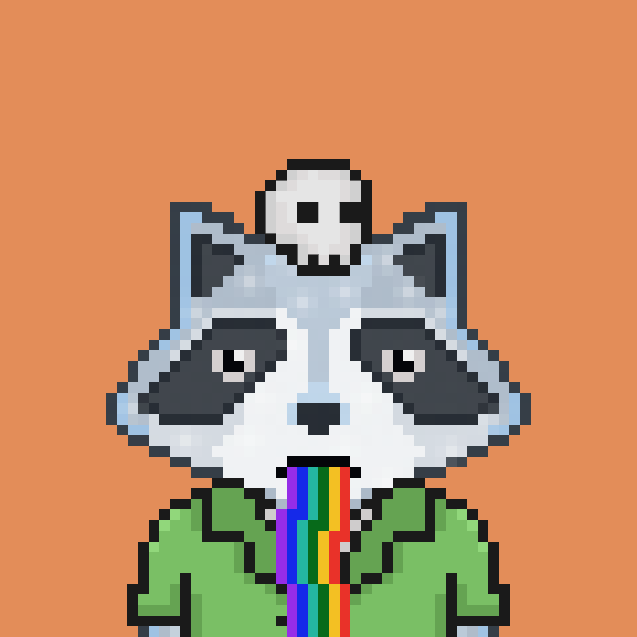 Pixel Raccoon #834 NFT on Algorand