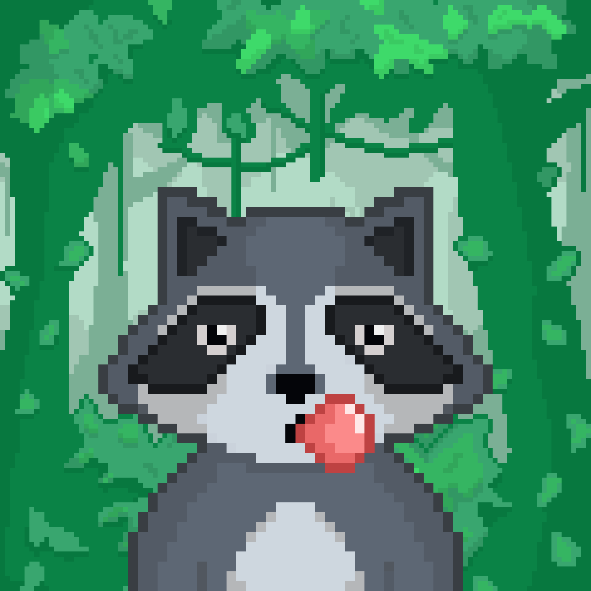 Pixel Raccoon #995 NFT on Algorand