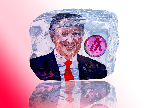 An image of Ice Cubed Donald Trump