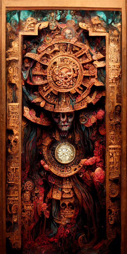 Estilo Azteca Woodcarvings #22