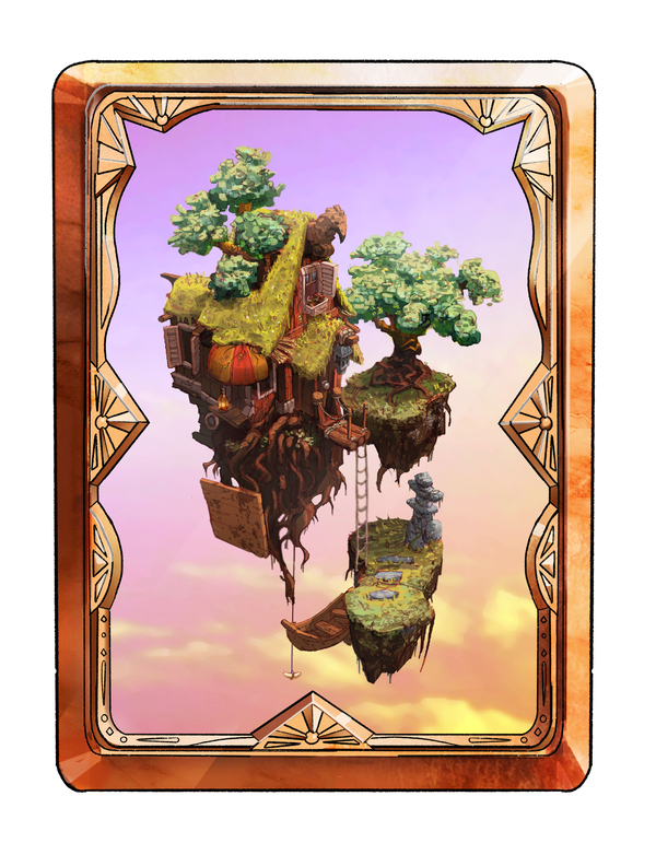 An image of Lifted House, Sunset (Full Art)