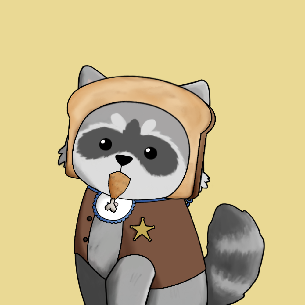 Raccoon #181 NFT on Algorand