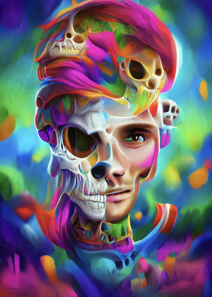 Psycho Skull Gen3 - 01 NFT on Algorand