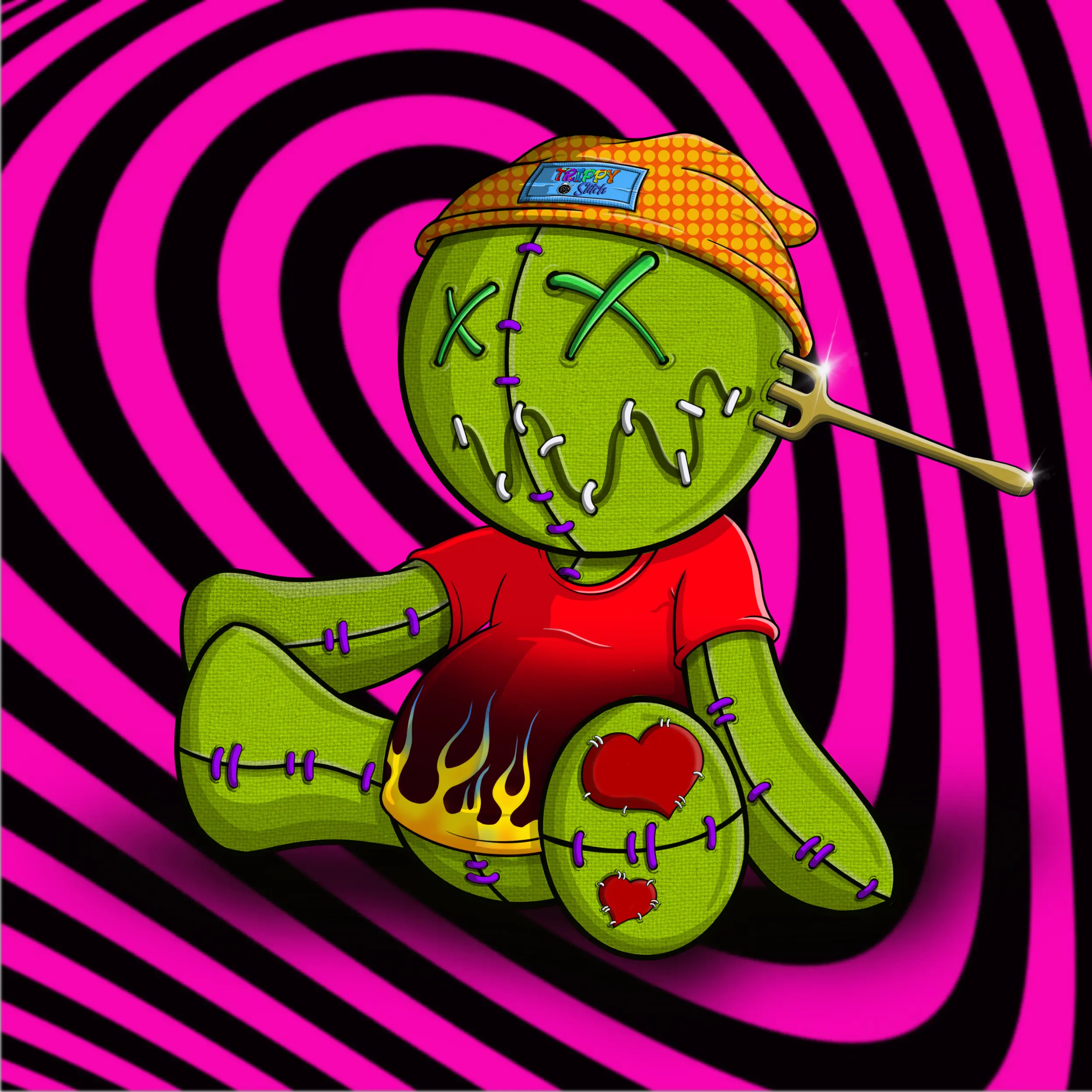 Trippy Stitch #370 NFT on Algorand