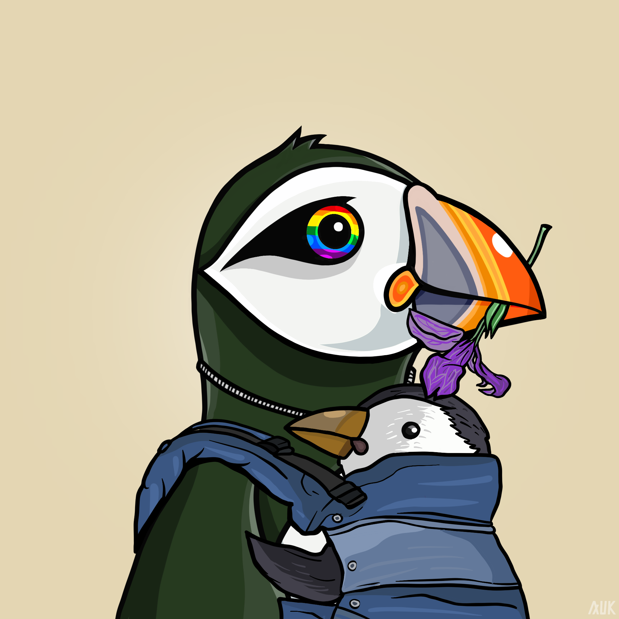 Poppin Puffins #3119 NFT on Algorand