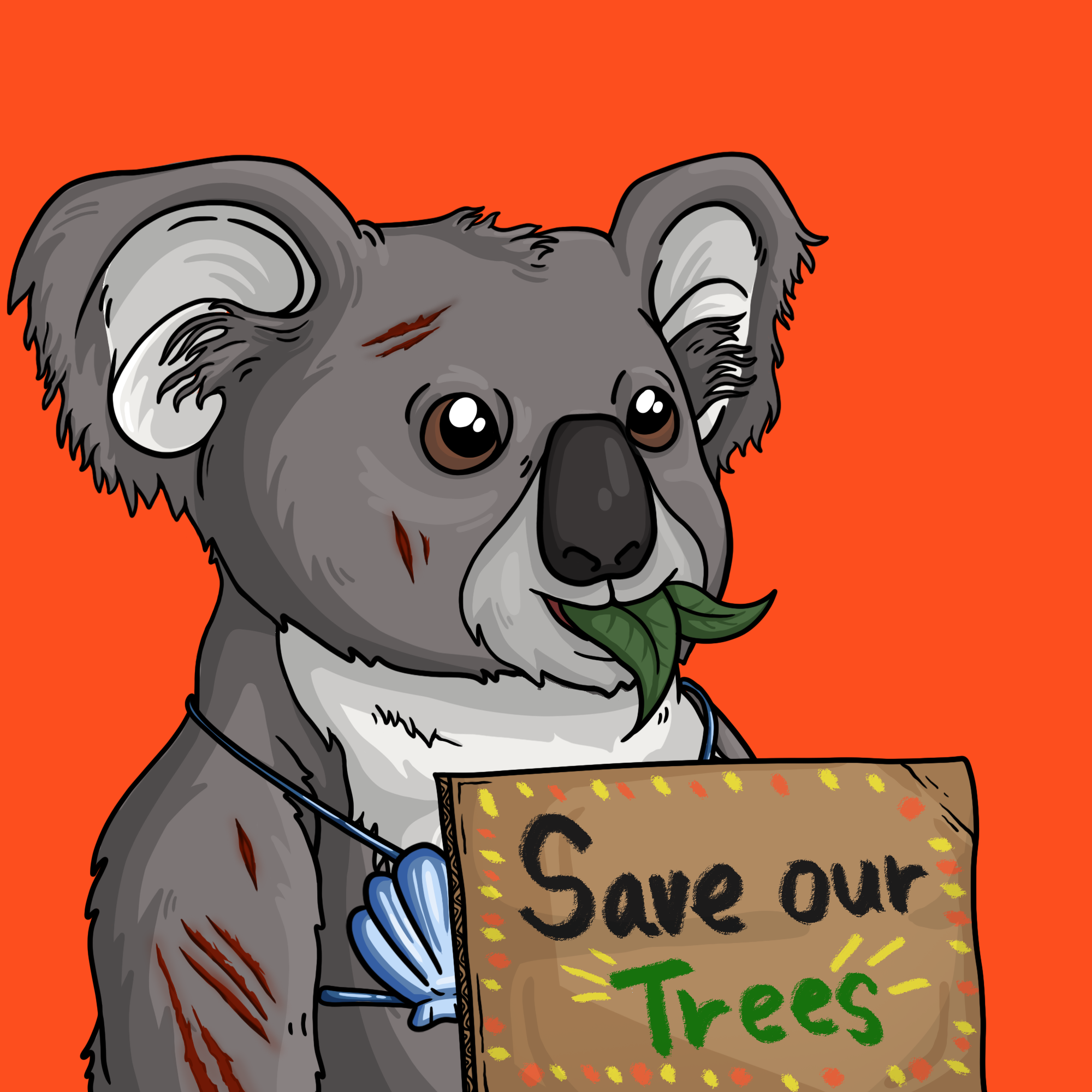 Wildlife Warrior Koala #1880 NFT on Algorand