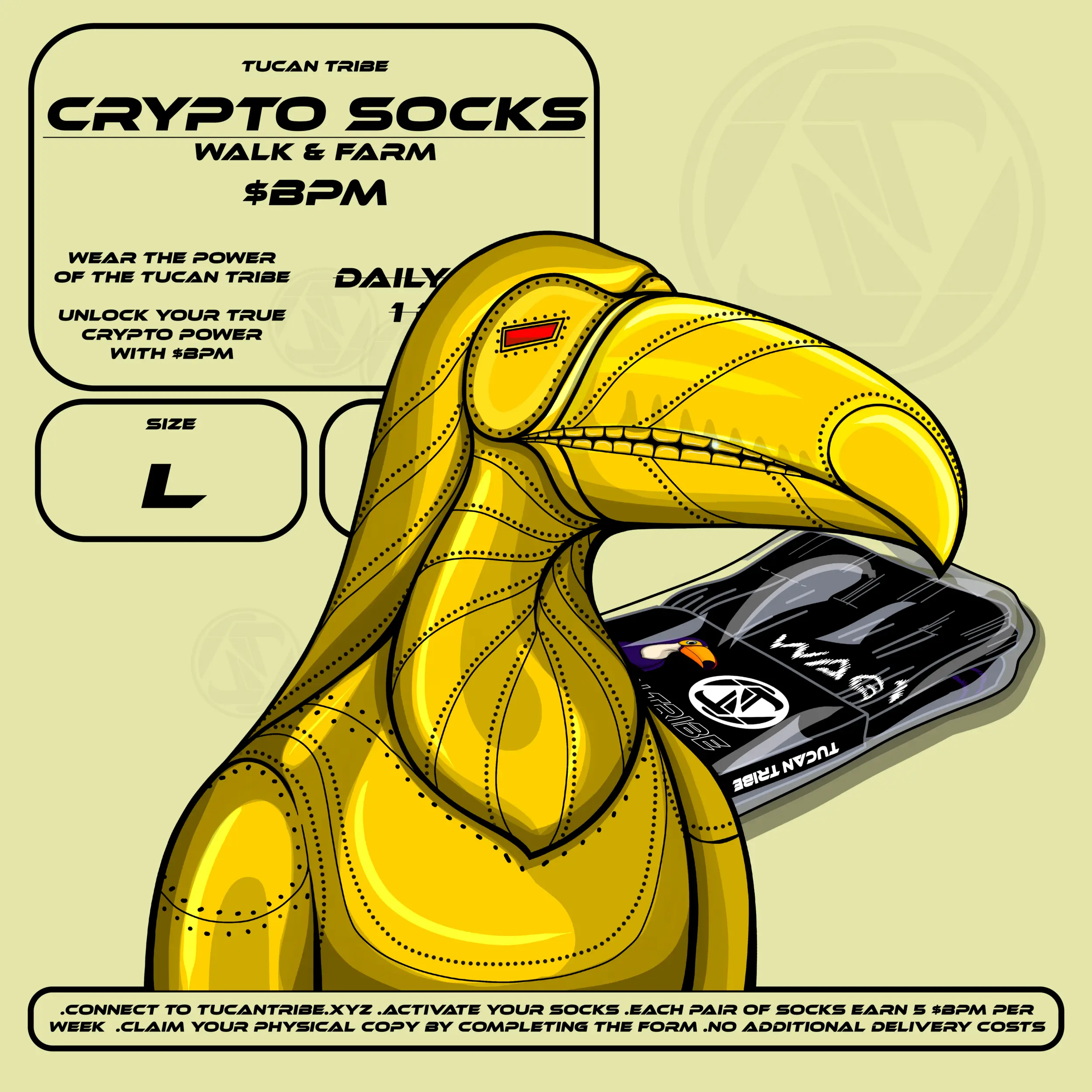 Tucan Tribe Crypto Socks #82 NFT on Algorand