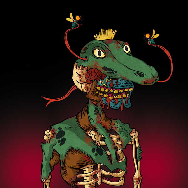 An image of AlgoBones2 #069 (Undead Goanna)