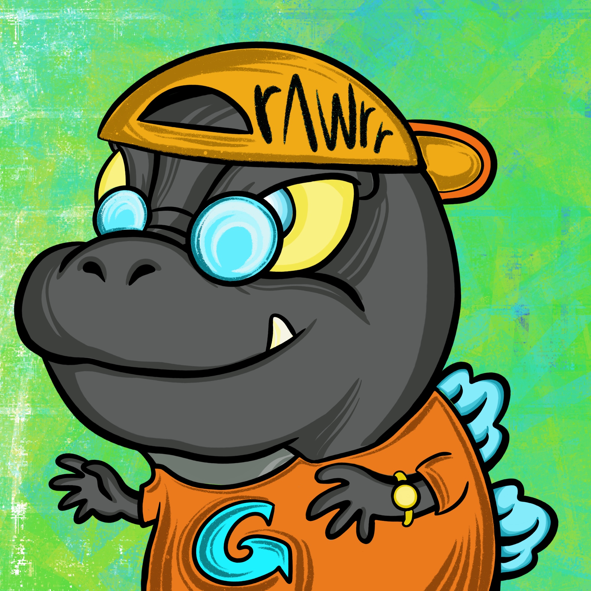 Godzirawrr the Rapper#01 NFT on Algorand