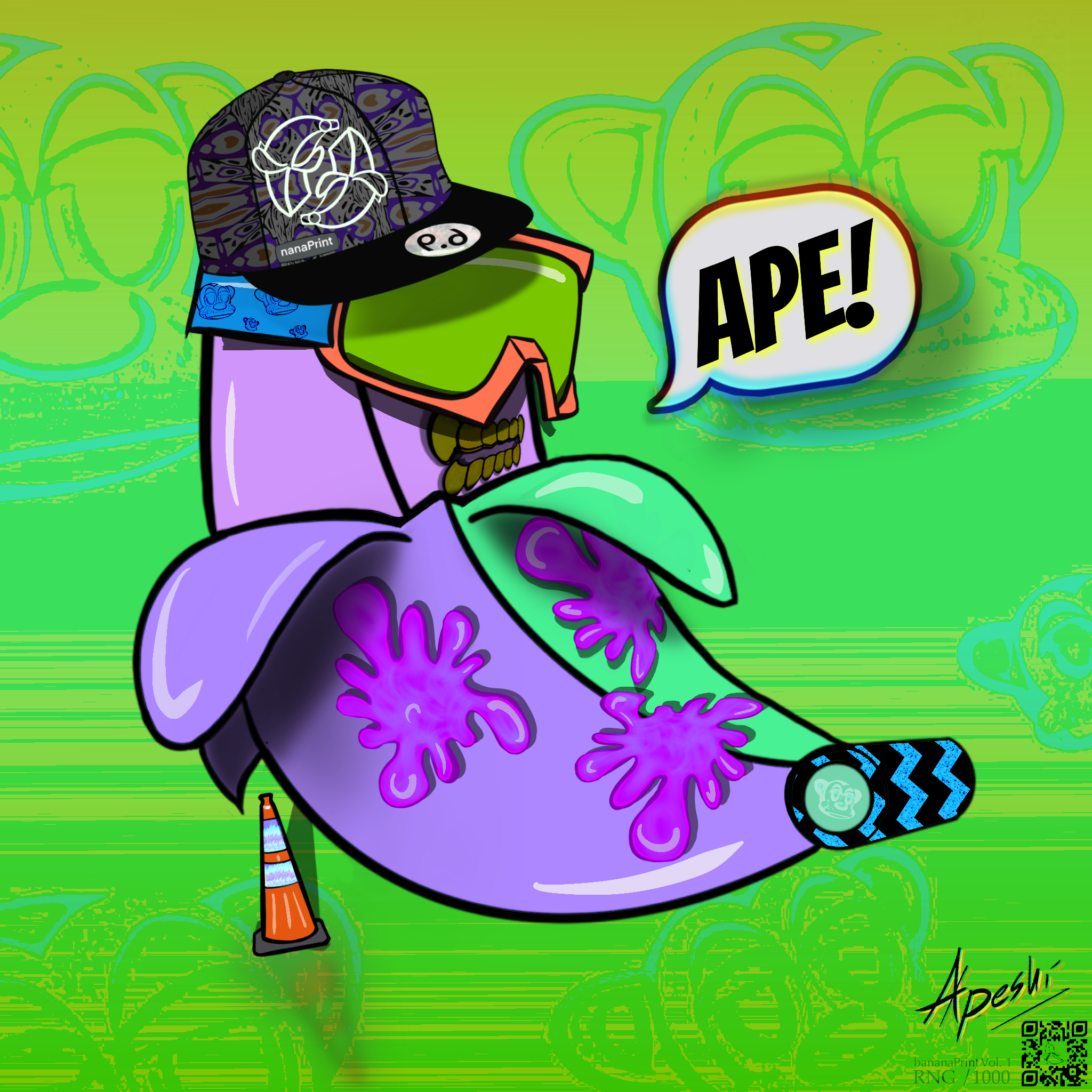 bananaPrint_Collection #611 NFT on Algorand