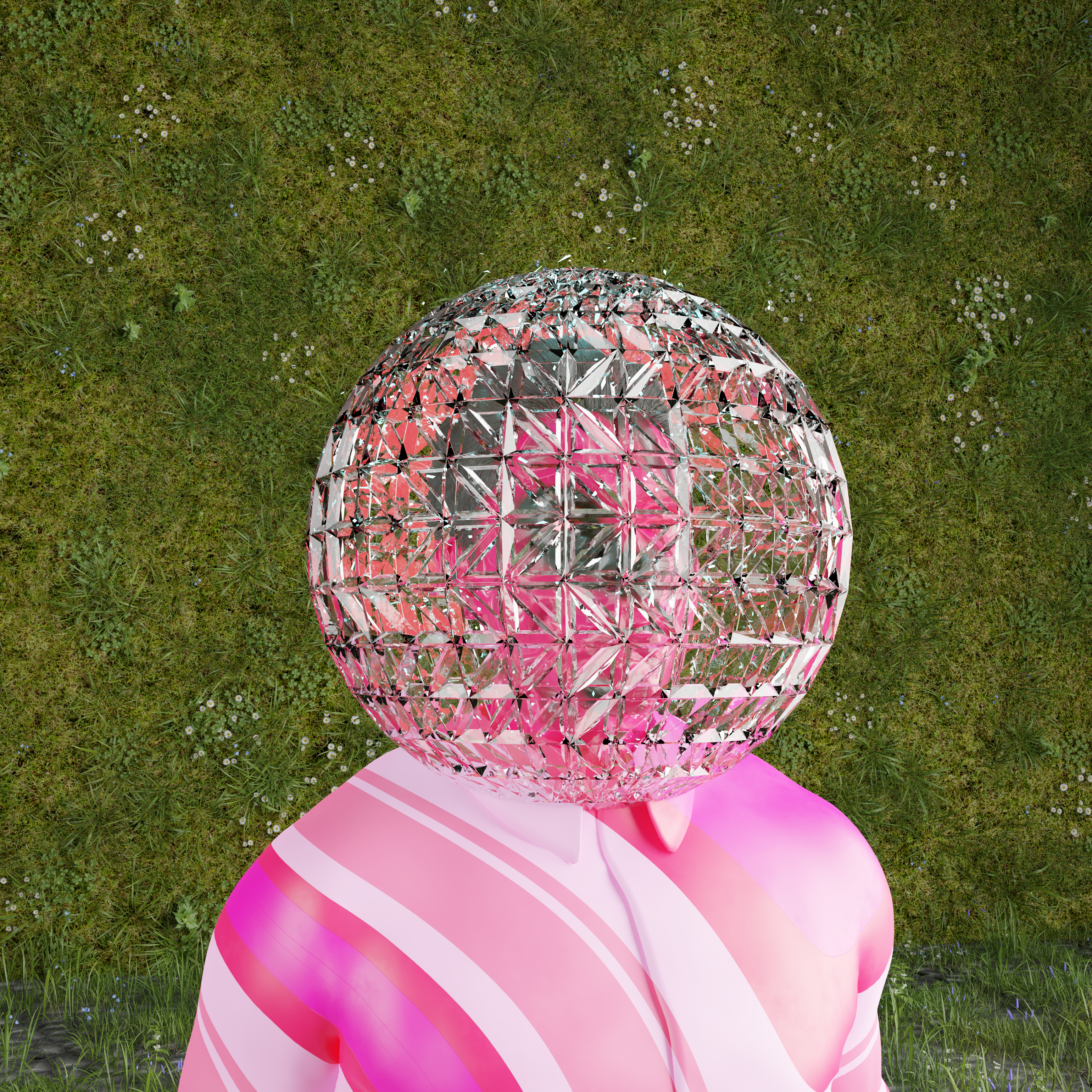 Creastic Head #011 - SphereGlass NFT on Algorand