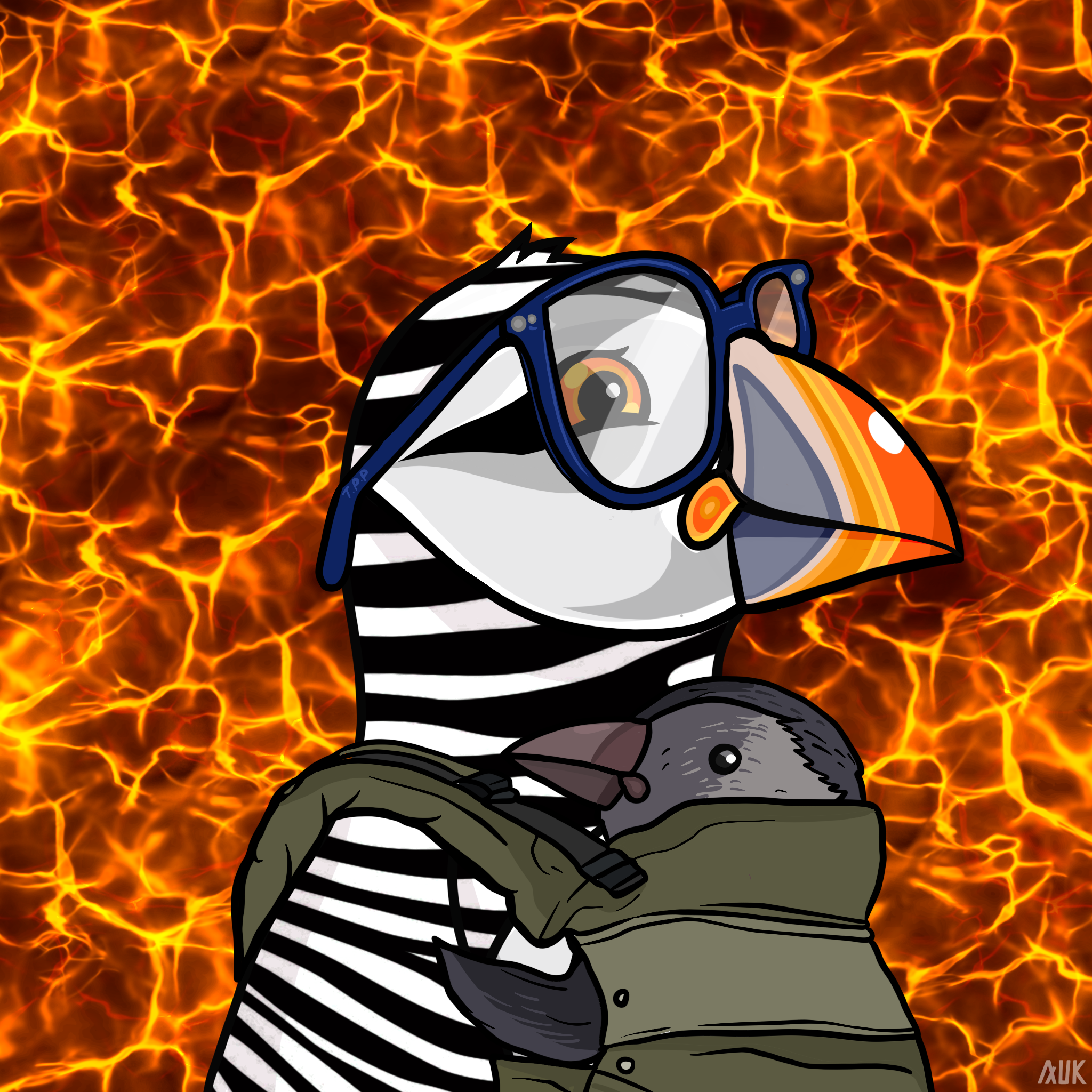 Poppin Puffins #7366 NFT on Algorand