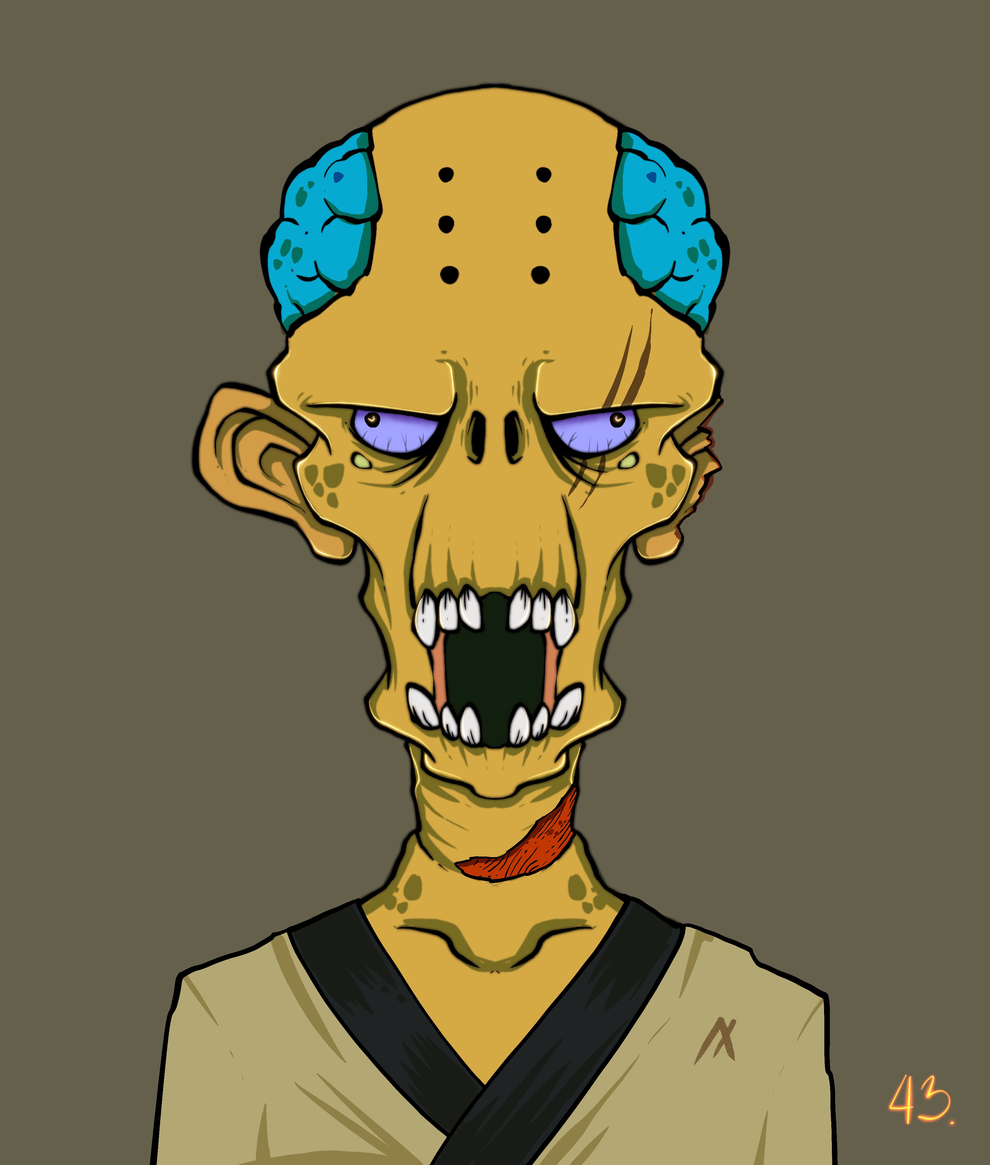 Algo zombie #043 NFT on Algorand