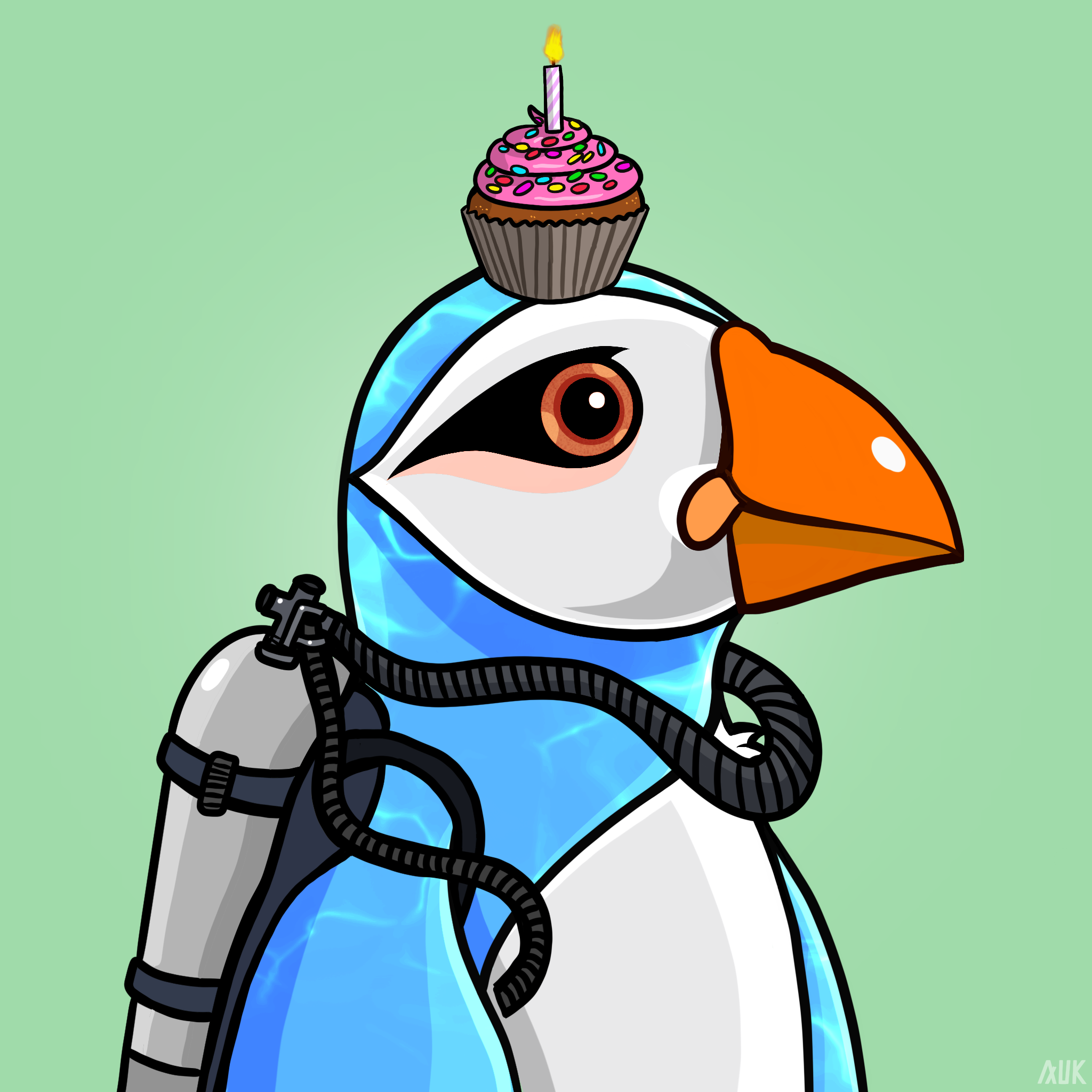 Poppin Puffins #8772 NFT on Algorand