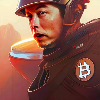 Elon on Mars bullish on BTC