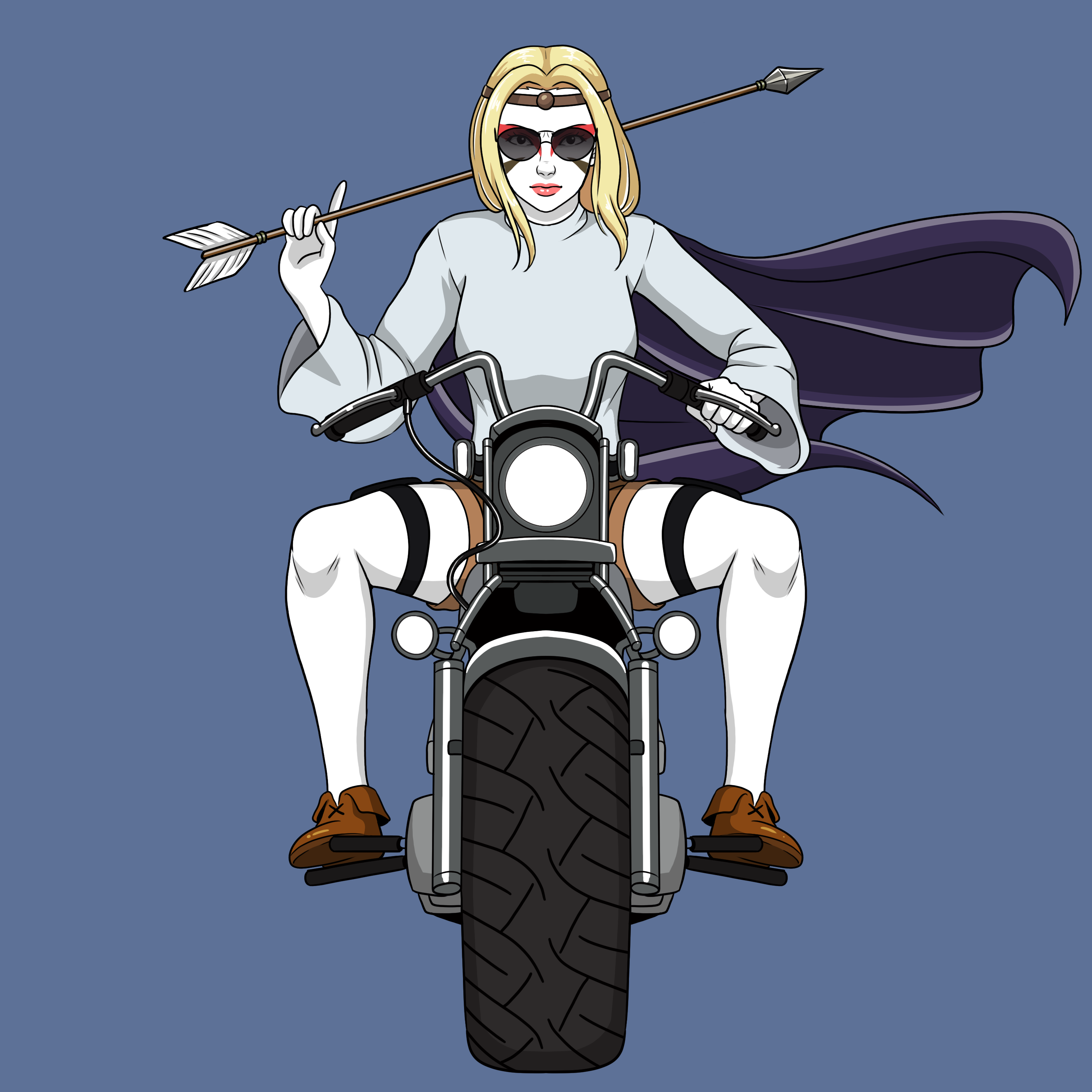 Biker girl NFT on Algorand